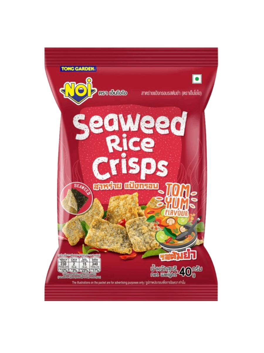 Noi Rice NOI SEAWEED RICE CRISPS TOM YUM FLAVOUR 40G – Village Grocer - Subang ...